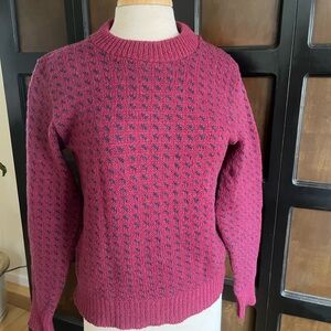 Alps Rugged Outdoors Vintage Crew Neck 100% Wool Pullover Sweater-S